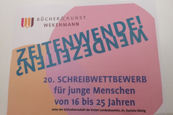 20. Schreibwettbewerb für junge Menschen 2023 - Zeitenwende