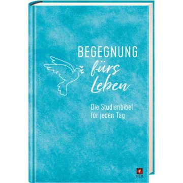 Begegnung fürs Leben: Die Studienbibel für jeden Tag
SCM, 2416 Seiten, 49,99 Euro

Diese Studienbibel für jeden Tag ist etwas Besonderes: Sie liefert nicht nur Erläuterungen zum Bibeltext und historische Hintergründe, sondern auch Hinweise, wie man Gottes Wort konkret im Alltag anwenden kann. Mit Tabellen, Landkarten, Personenlexikon etc. Jetzt mit zweifarbigem Innenteil!