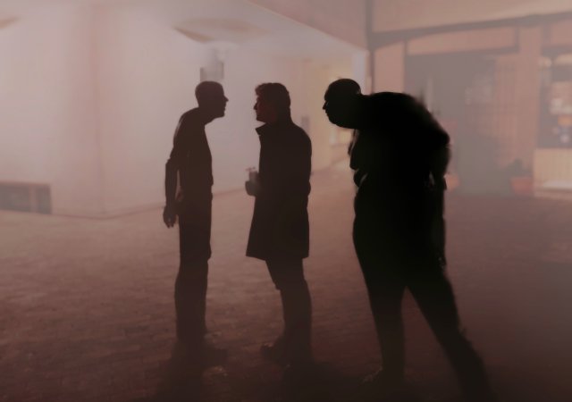 Kunstwettbewerb 2025 - DIALOG -  Altersgruppe 1: (16 bis 20 Jahre) „Der Zuschauer“ von Simon Rothkamm, 19 Jahre