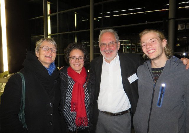 Preisverleihung 2018  - Lyrikerin Eva Zeller, Herbert Beilschmidt und die glückliche Preisträger - Paola Rigi- Luperti und Balduin Eilmes