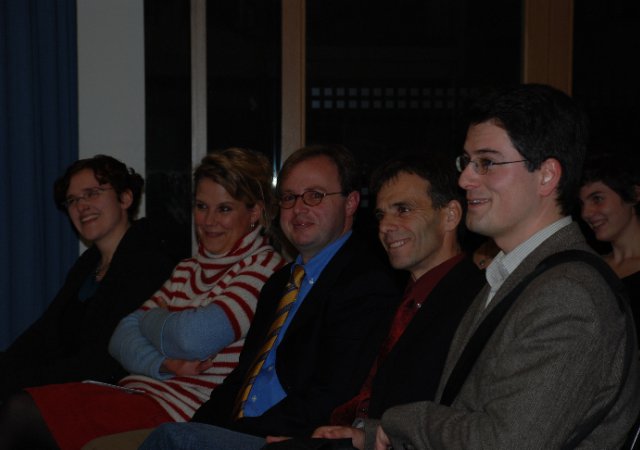 Die Mitglieder der Jury: Marion Schrade, Pia Fruth, Dr. Joachim Reber, Wolfgang Hinz-Rommel und Dr. Achim Stricker